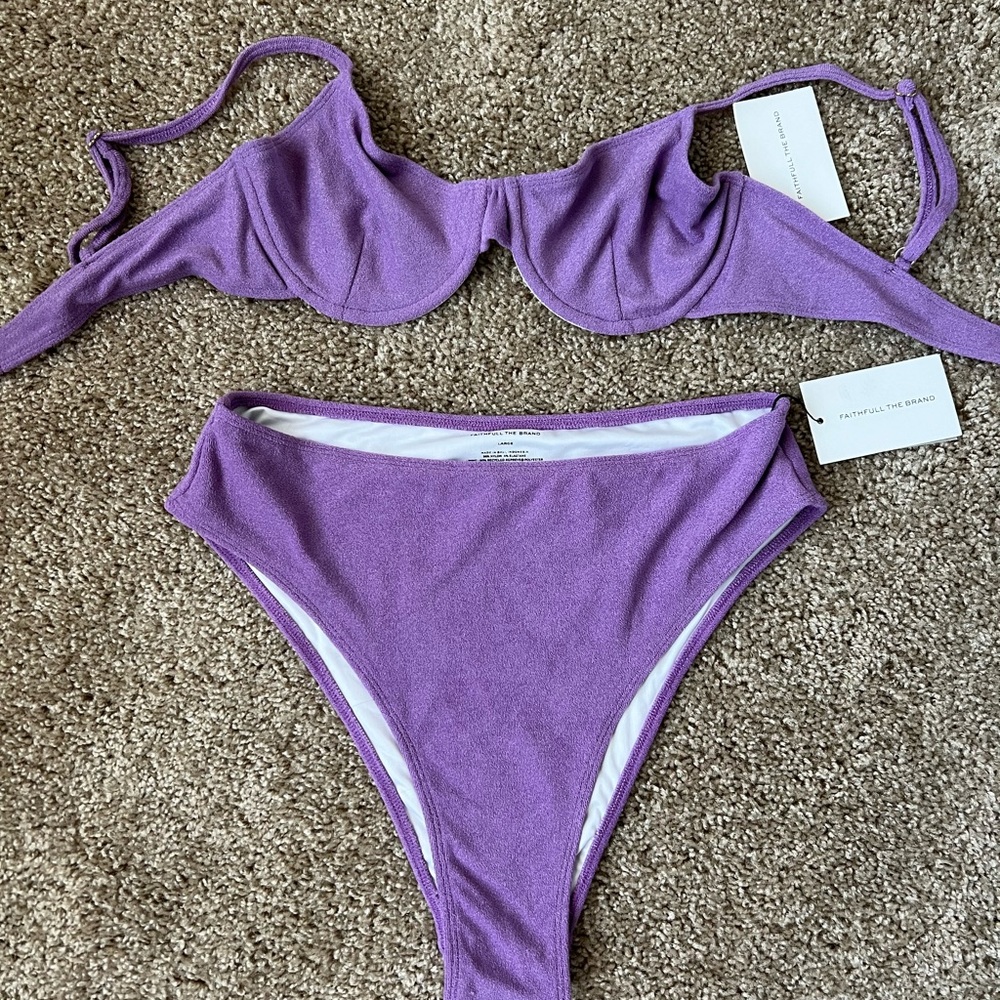 Faithfull the Brand Terry Cloth Bikini